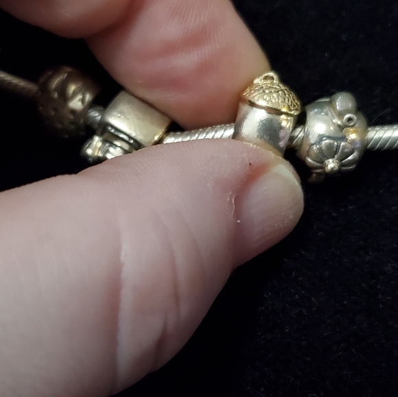 Pandora Silver Bracelet. 7.9" snake chain. - Picture 7 of 15